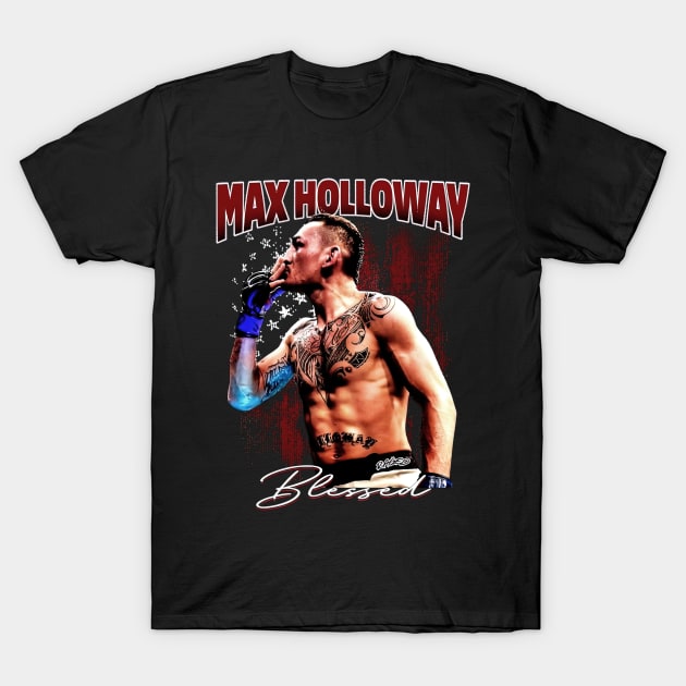 Raged Max Holloway T-Shirt by HammiltenJohn